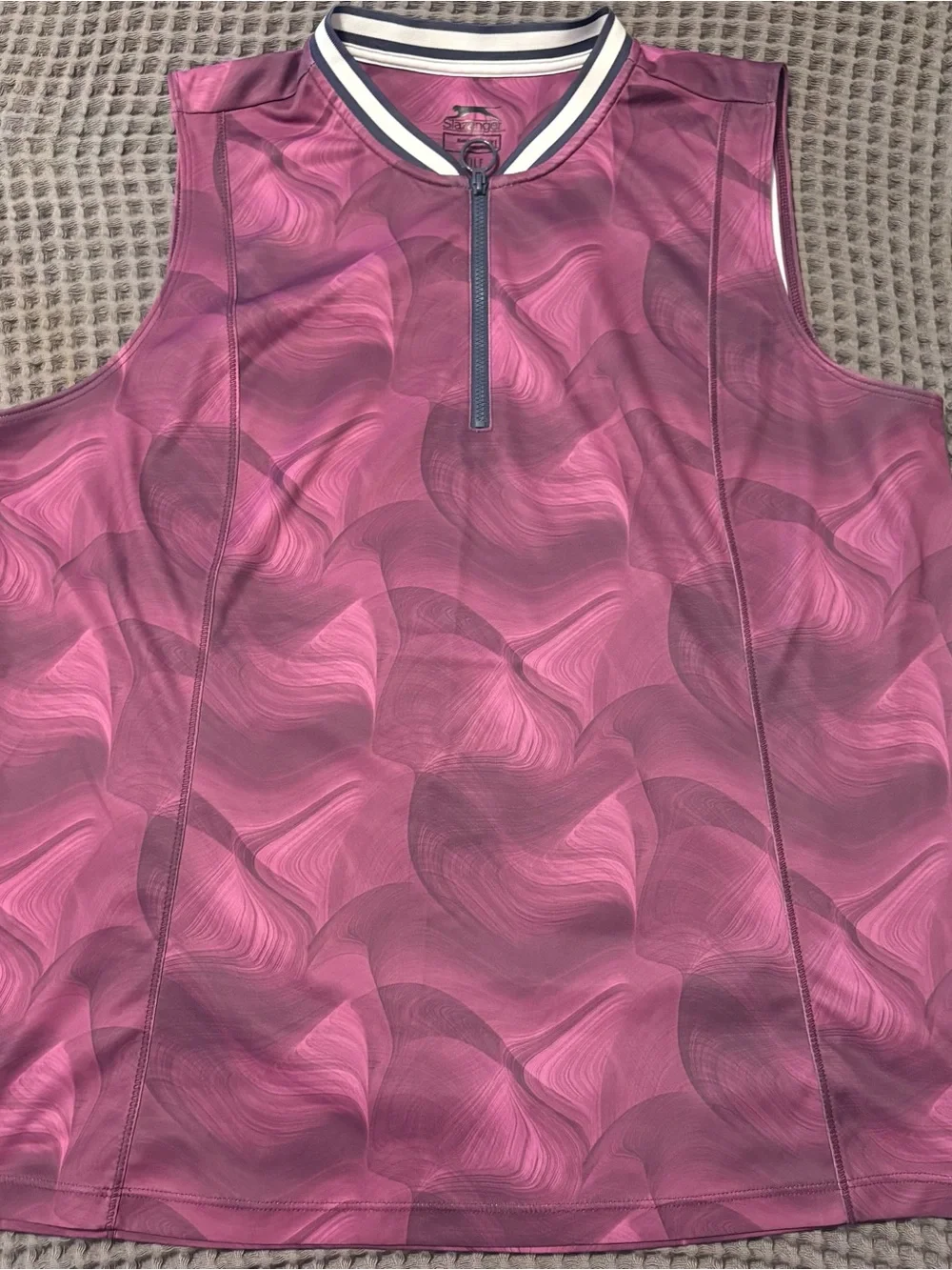Slazenger Pink Swirl Sleeveless Golf Top - Picture 1 of 1